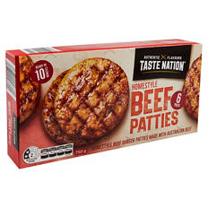 Beef Patties 6 Pack 750g
